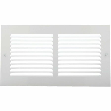 HOME IMPRESSIONS 6 In. x 12 In. Stamped Steel Return Air Grille 1RA1206WH